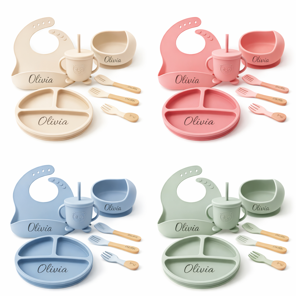 Personalized Baby Silicone Dinnerware set