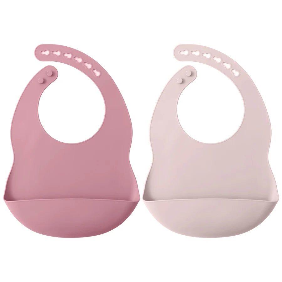 Silicone Baby Bib Set 2PCS