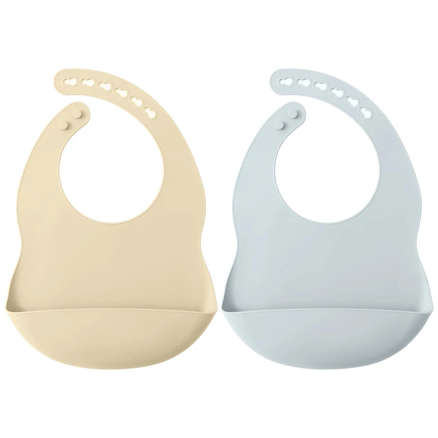 Silicone Baby Bib Set 2PCS
