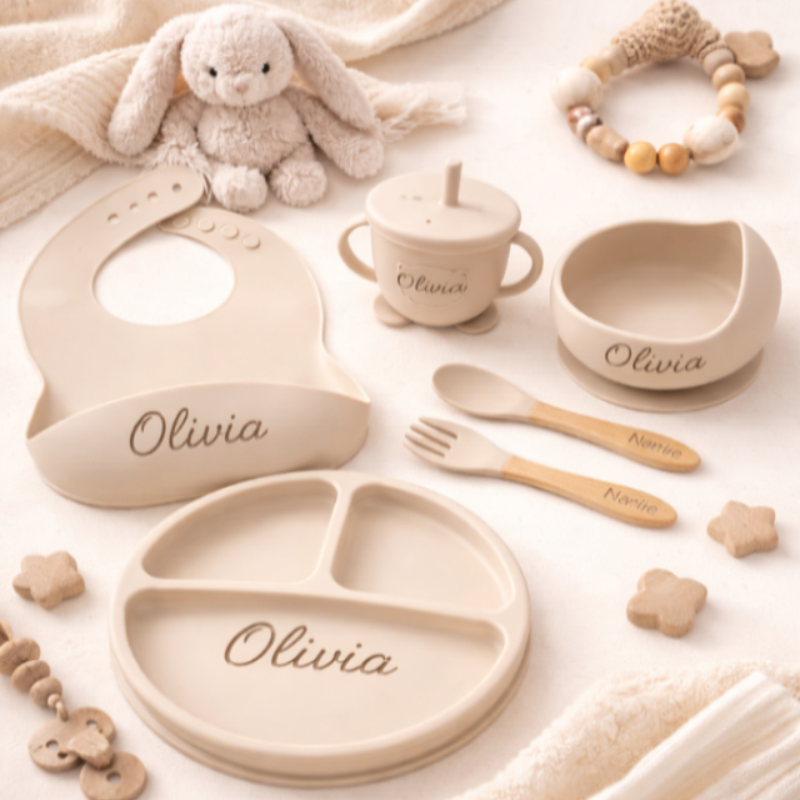Personalized Baby Silicone Dinnerware set