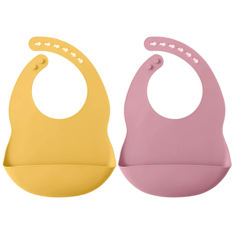Silicone Baby Bib Set 2PCS