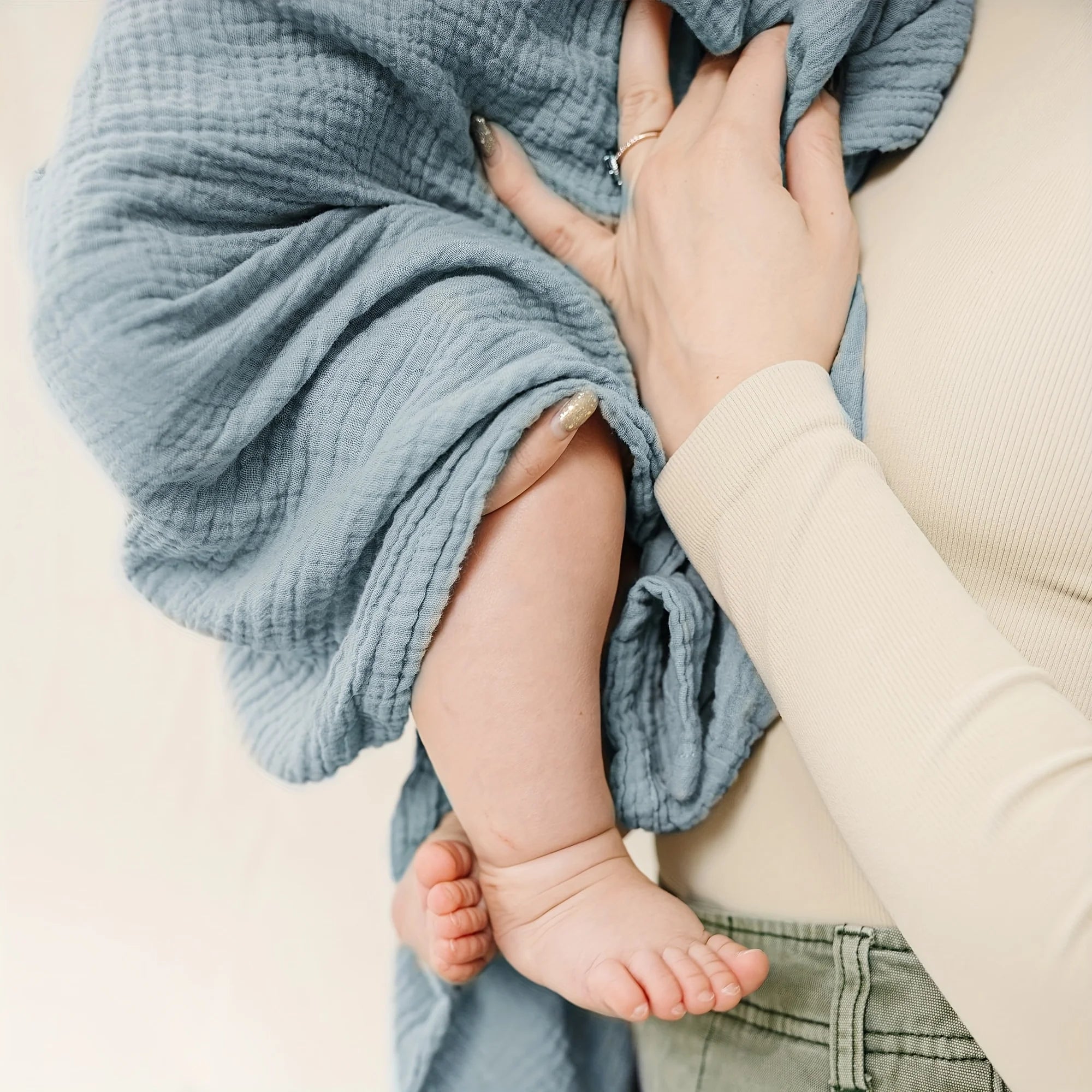 Muslin Baby Swaddle Blanket Set 2 Pack Large