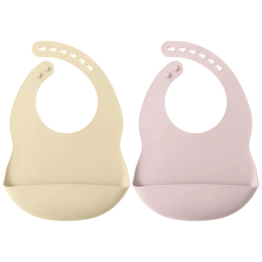 Silicone Baby Bib Set 2PCS